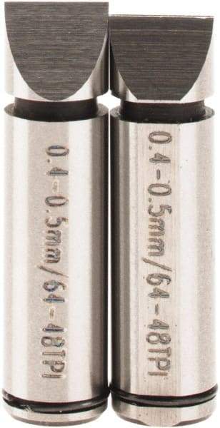 SPI - Micrometer Anvil - 0.4 to 0.5mm, Use with SPI Thread Micrometers - Exact Tool & Supply