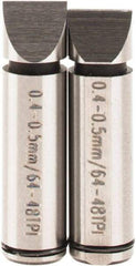 SPI - Micrometer Anvil - 0.4 to 0.5mm, Use with SPI Thread Micrometers - Exact Tool & Supply