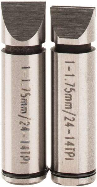 SPI - Micrometer Anvil - 1 to 1.75mm, Use with SPI Thread Micrometers - Exact Tool & Supply
