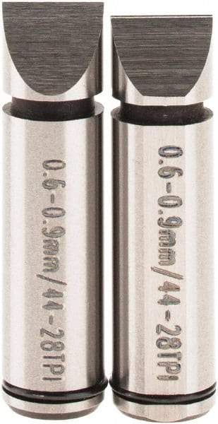 SPI - Micrometer Anvil - 1 to 0.9mm, Use with SPI Thread Micrometers - Exact Tool & Supply