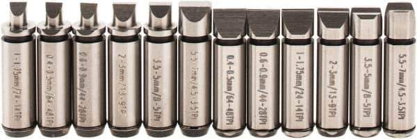 SPI - Micrometer Anvil - 0.4 to 0.7mm, Use with SPI Thread Micrometers - Exact Tool & Supply