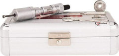 SPI - 0.2 to 0.24", 0.89" Gage Depth, Mechanical Inside Hole Micrometer - 0.0001" Graduation, 0.00016" Accuracy, Ratchet Stop Thimble - Exact Tool & Supply
