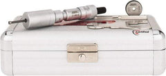 SPI - 0.16 to 0.2", 0.89" Gage Depth, Mechanical Inside Hole Micrometer - 0.0001" Graduation, 0.00016" Accuracy, Ratchet Stop Thimble - Exact Tool & Supply