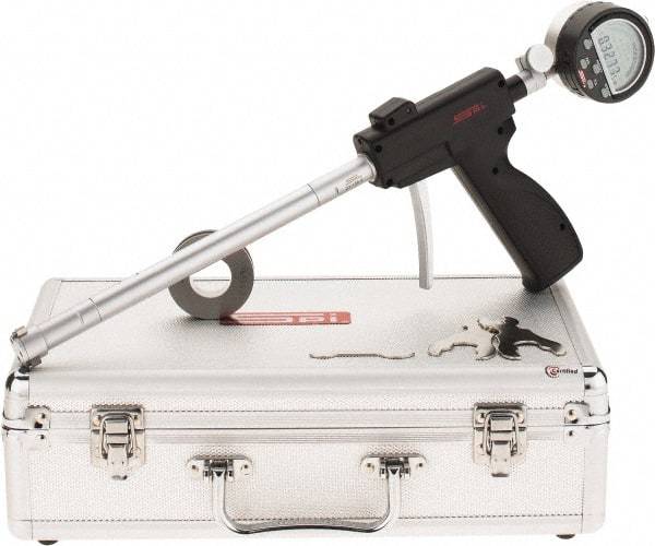 SPI - 0.8 to 1", 3.64" Deep, Pistol Grip Electronic Bore Gage - Up to 0.00016" Accuracy, 0.0001" Resolution, Includes Indicator - Exact Tool & Supply