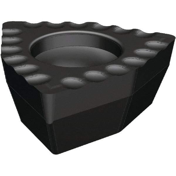 Kennametal - DFT20204 DS Grade KCU40 Carbide Indexable Drill Insert - TiAlN Finish, Trigon, 2.25mm Inscribed Circle - Exact Tool & Supply