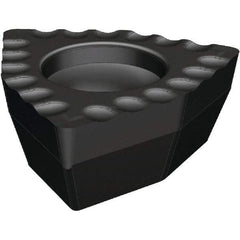 Kennametal - DFT20204 DS Grade KCU40 Carbide Indexable Drill Insert - TiAlN Finish, Trigon, 2.25mm Inscribed Circle - Exact Tool & Supply