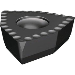 Kennametal - DFT070408 DS Grade KCU40 Carbide Indexable Drill Insert - TiAlN Finish, Trigon, 4.4mm Inscribed Circle - Exact Tool & Supply