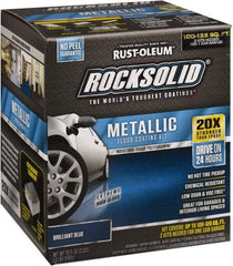 Rust-Oleum - 70 oz Gloss Blue Floor Coating - Low Odor - Exact Tool & Supply