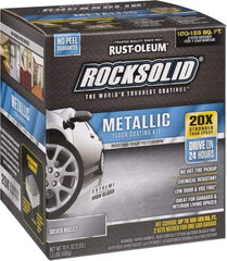 Rust-Oleum - 70 oz Gloss Silver Floor Coating - Low Odor - Exact Tool & Supply