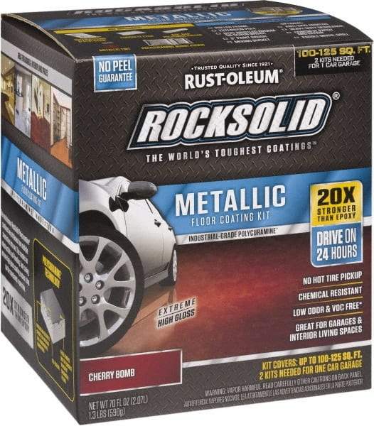 Rust-Oleum - 70 oz Gloss Cherry Floor Coating - Low Odor - Exact Tool & Supply