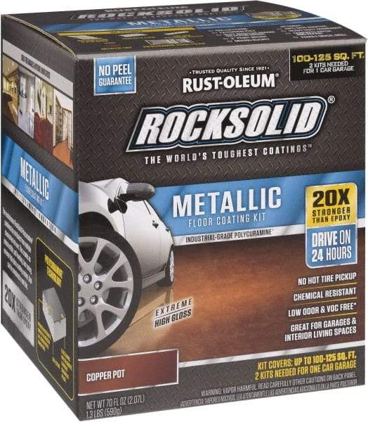 Rust-Oleum - 70 oz Gloss Copper Floor Coating - Low Odor - Exact Tool & Supply