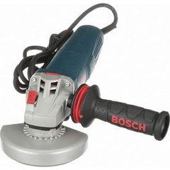 Bosch - 5" Wheel Diam, 11,500 RPM, Corded Angle & Disc Grinder - 5/8-11 Spindle, 120 Volts, 13 Amps - Exact Tool & Supply