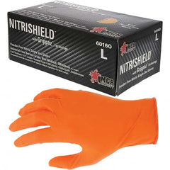 MCR Safety - Size M, 6 mil, Industrial Grade, Powder Free Nitrile Disposable Gloves - Exact Tool & Supply