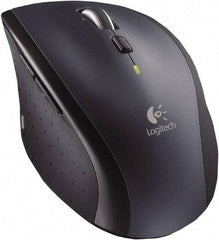 Logitech - Black Wireless Mouse - Use with Mac OS X 10.4 & Later,Windows XP, Vista, 7, 8 - Exact Tool & Supply