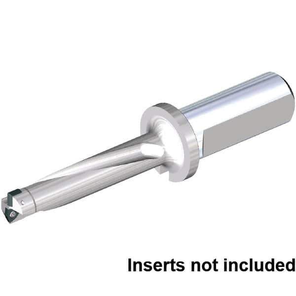 Kennametal - 72mm Max Drill Depth, 4xD, 18mm Diam, Indexable Insert Drill - 2 Inserts, 25mm Shank Diam, Straight Shank - Exact Tool & Supply
