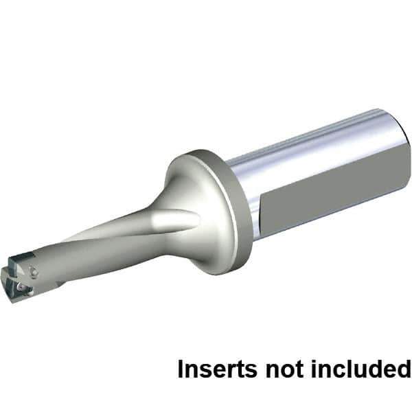 Kennametal - 39mm Max Drill Depth, 3xD, 13mm Diam, Indexable Insert Drill - 2 Inserts, 20mm Shank Diam, Straight Shank - Exact Tool & Supply