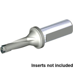 Kennametal - 46.5mm Max Drill Depth, 3xD, 15.5mm Diam, Indexable Insert Drill - 2 Inserts, 20mm Shank Diam, Straight Shank - Exact Tool & Supply