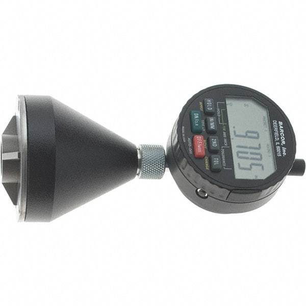SPI - 1 to 2", 90 to 127° Included Angle, Digital Chamfer Gage - Hardened Tool Steel (Plunger), 3 Blade Plunger, 0.0002" Accuracy, 0.0001" Graduation - Exact Tool & Supply