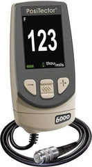 Made in USA - 0 to 250 mil Color LCD Coating Thickness Gage - For Use with PosTector 200, 6000, DPM, SPG & UTG Probes - Exact Tool & Supply