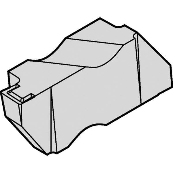 Kennametal - 4NG K Grade KCP25B, 4mm Cutting Width Carbide Grooving Insert - 1/4" Max Depth of Cut, Right Hand, 0.572mm Corner Radius, TiOCN Finish - Exact Tool & Supply