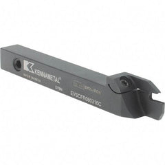 Kennametal - External Thread, 16mm Max Cut of Depth, 3mm Min Groove Width, 5" OAL, Right Hand Indexable Grooving Cutoff Toolholder - 1/2" Shank Height x 1/2" Shank Width, EG0300M03P02 Insert Style, EVSC Toolholder Style, Series Beyond Evolution - Exact Tool & Supply
