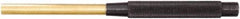 Starrett - 3/8" Pin Punch - 8" OAL, Brass - Exact Tool & Supply