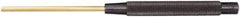 Starrett - 3/16" Pin Punch - 8" OAL, Brass - Exact Tool & Supply