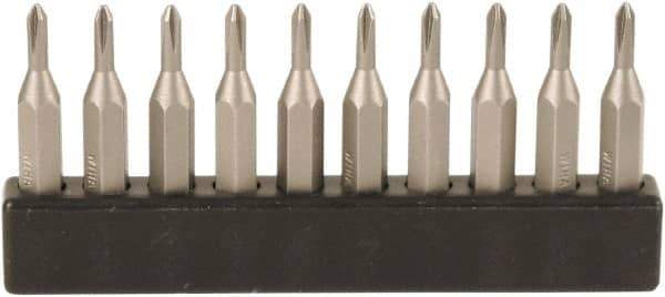 Wiha - #0, Phillips Screwdriver Bit - 28mm OAL - Exact Tool & Supply