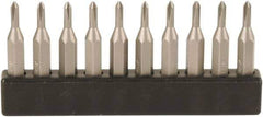 Wiha - #0, Phillips Screwdriver Bit - 28mm OAL - Exact Tool & Supply