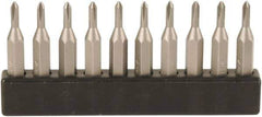 Wiha - #1, Phillips Screwdriver Bit - 28mm OAL - Exact Tool & Supply