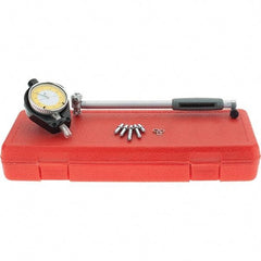 SPI - 6 Anvil, 1.4 to 2.4" Dial Bore Gage - 0.0005" Graduation, 6" Gage Depth, Accurate to 0.00065", Carbide Ball - Exact Tool & Supply