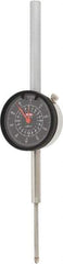 SPI - 2" Range, 0-100 Dial Reading, 0.001" Graduation Dial Drop Indicator - 2.2" Dial, 0.1" Range per Revolution, 0.004" Accuracy, Revolution Counter, Includes NIST Traceability Certification - Exact Tool & Supply