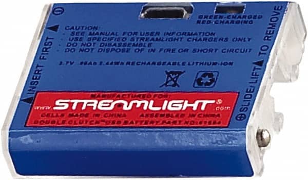 Streamlight - Batteries; Type: Standard ; Battery Size: AAA; AAA ; Battery Chemistry: Lithium-Ion ; Voltage: 3.70 ; Rechargeable: Rechargeable - Exact Tool & Supply