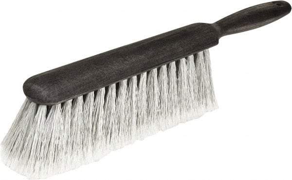 Harper Brush - 14" OAL, Synthetic Counter Brush - 2-1/4" Bristle Length, 8" Long x 1-3/4" Wide Head, Straight Foam Handle, Black & Gray - Exact Tool & Supply