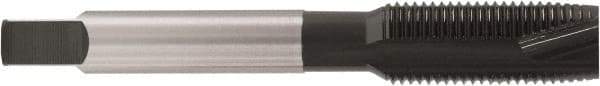 Accupro - 5/16-18, 3 Flute, Oxide Finish, Vanadium High Speed Steel Spiral Point Tap - Plug Chamfer, Right Hand Thread, 2-23/32" OAL, 0.866" Thread Length, 0.318" Shank Diam, 2/3B Class of Fit - Exact Tool & Supply
