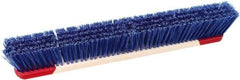 Harper Brush - 24" Rough Surface Synthetic Push Broom - 3" Bristle Length, Wood Block, Bolt-On Handle Connection, Handle Included - Exact Tool & Supply