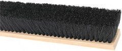 Harper Brush - 36" Medium Duty Tampico Push Broom - 3" Bristle Length, Wood Block, Threaded Handle Connection, Handle Sold Separately - Exact Tool & Supply