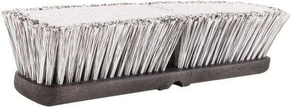 Harper Brush - 18" OAL, Vehicle Wash Brush - Black Flagged Plastic Bristles, 2-1/4" Trim Length - Exact Tool & Supply