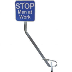 Railhead Corporation - "STOP Crew At Work," 12" Wide x 12" High Aluminum Warning & Safety Reminder Sign - Exact Tool & Supply
