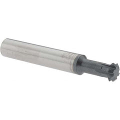 Accupro - 3/8° 3/8" Cut Diam, 1/8" Cut Width, 3/8" Shank, Solid Carbide Double-Angle Cutter - Exact Tool & Supply