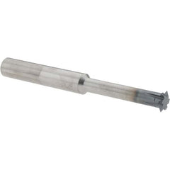Accupro - 3/8° 3/8" Cut Diam, 0.072" Cut Width, 3/8" Shank, Solid Carbide Double-Angle Cutter - Exact Tool & Supply