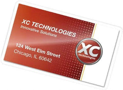 FELLOWES - 100 Piece, 10mm Thick, Business Card/ID Protectors Pouch - 3-3/4" Wide x 2-1/4" High - Exact Tool & Supply