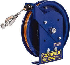 CoxReels - 5/32 Inch x 75 Ft. Stranded Cable Grounding Reel - Spring Driven Reel, Stainless Steel Cable - Exact Tool & Supply
