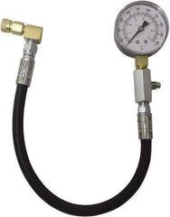 Lang - 1.38' Hose Length, 2,000 Max psi, Mechanical Automotive Diesel Compression Tester - 2 Lb Graduation - Exact Tool & Supply