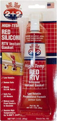 Berkebile - 3 oz Gasket Maker - -55 to 650°F, Red, Comes in Tube - Exact Tool & Supply