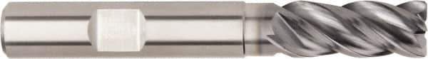 Kennametal - 20mm, 4 Flute, Single End, Solid Carbide, Corner Chamfer End Mill - 104mm OAL, 38° Helix, Right Hand Flute, 38mm LOC, Right Hand Cut, 60mm Extended Reach - Exact Tool & Supply