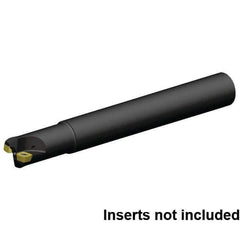 Kennametal - 32mm Cut Diam, 1.5mm Max Depth, 32mm Shank Diam, Cylindrical Shank Indexable High-Feed End Mill - Screw Holding Method, XD..090408 Insert, 7792VXD09 Toolholder, Through Coolant - Exact Tool & Supply