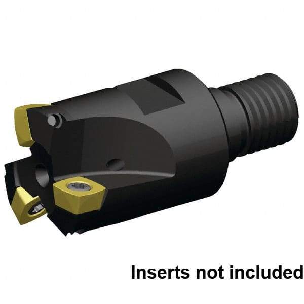 Kennametal - 35mm Cut Diam, 1.5mm Max Depth, M16 29mm Shank Diam, Modular Connection Indexable High-Feed End Mill - Screw Holding Method, XD..090408 Insert, 7792VXD09 Toolholder, Through Coolant - Exact Tool & Supply