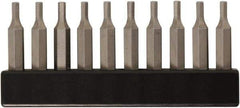 Wiha - 0.9mm Hex Screwdriver Bit - 4mm Drive, 28mm OAL - Exact Tool & Supply