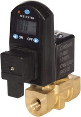 PRO-SOURCE - 1/4" Inlet, Digital Electronic Condensate Drain Valve - 1/4" NPT Outlet, 230 psi - Exact Tool & Supply